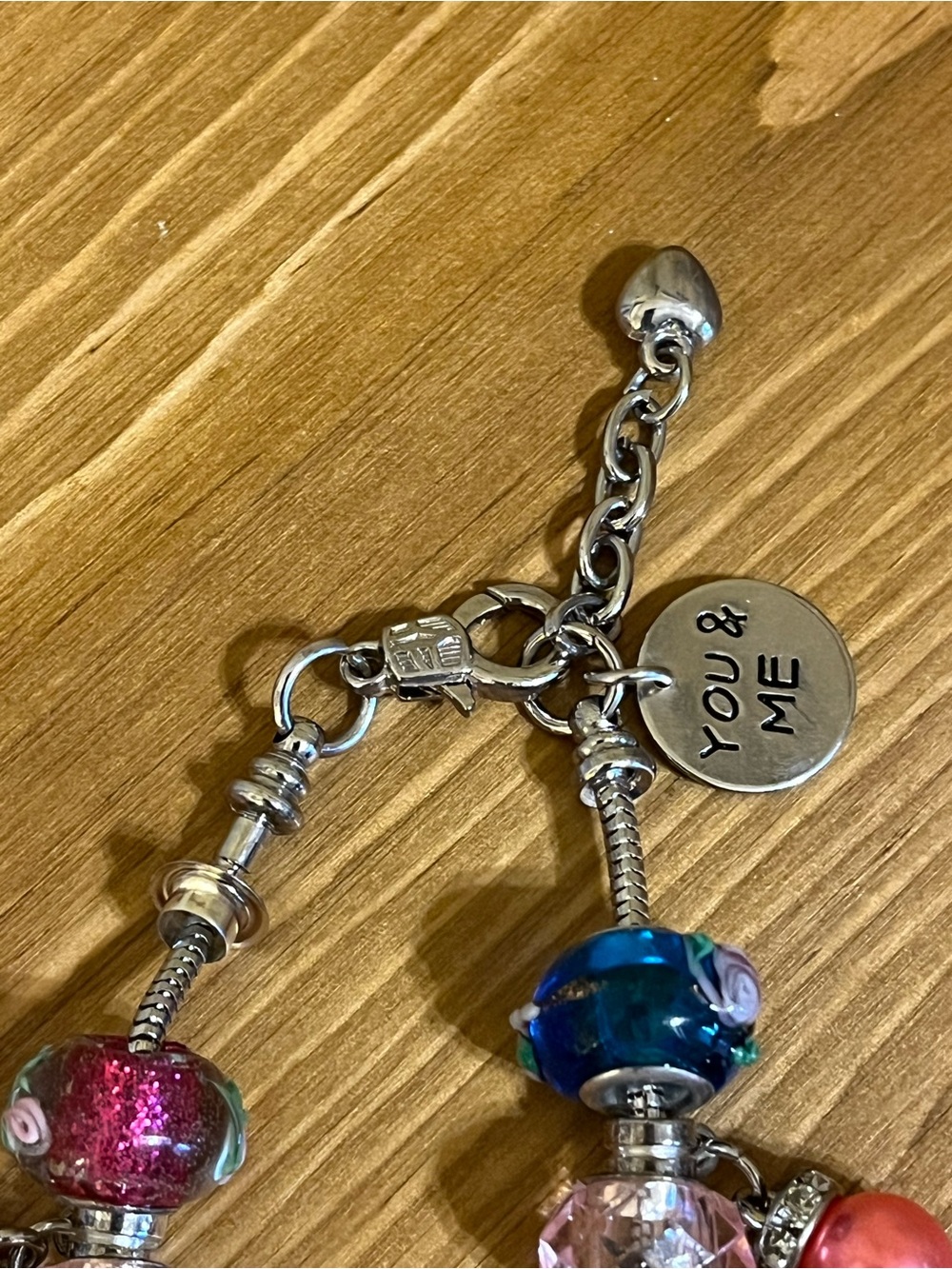Lilo & Stitch snake bracelet marked “You & Me” silver tone 7 - 8 1/2” - Picture 7 of 10